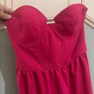 Strapless Pink Dress